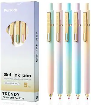 Cute Gel Pens,5 Pcs 0.7mm Retractable Quick Dry Black Ink Pens | Fine Point Smooth Writing Pens for Nurses,Cute Aesthetic Back-to-School Office School Supplies Gifts for Women & Students Cute Gel Pens,5 Pcs 0.7mm Retractable Quick Dry Black Ink Pens | Fine Point Smooth Writing Pens for Nurses,Cute Aesthetic Back-to-School Office School Supplies Gifts for Women & Students