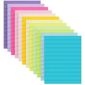 (12 Pack) Lined Sticky Notes 4x6 in,Large Super Sticky Note Pads for School | Sticky Notes with Lines, Self-Stick Note Pads, Rectangular Sticky Notes for Office, Home, (12 Pack) Lined Sticky Notes 4x6 in,Large Super Sticky Note Pads for School | Sticky Notes with Lines, Self-Stick Note Pads, Rectangular Sticky Notes for Office, Home,