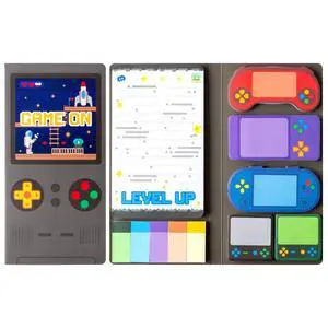 Sticky Notes Set - 550 Sheets Memo Writing Pad Video Game Design | Self-Stick Notes Pages, Teacher Appreciation Gift, School Office Supplies, Level Up Video Game Design Sticky Notes Set - 550 Sheets Memo Writing Pad Video Game Design | Self-Stick Notes Pages, Teacher Appreciation Gift, School Office Supplies, Level Up Video Game Design