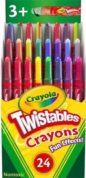 Twistables Crayons for Kids (24ct) Cute School Supplies for Toddlers, Preschool, Kindergarten, Elementary, Gifts for Boys & Girls, Ages 3, 4, 5 Twistables Crayons for Kids (24ct) Cute School Supplies for Toddlers, Preschool, Kindergarten, Elementary, Gifts for Boys & Girls, Ages 3, 4, 5