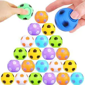32 PCS Mini Fidget Spinners Soccer Ball Toys for Kids, Soccer Party Favors Goodie Bag Stuffers, Rotatable Soccer Finger Stress Balls for Classroom Prizes 32 PCS Mini Fidget Spinners Soccer Ball Toys for Kids, Soccer Party Favors Goodie Bag Stuffers, Rotatable Soccer Finger Stress Balls for Classroom Prizes