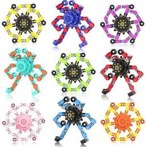 Transformable Fidget Spinners,9PCS Funny Sensory Fidget Toys for Kids | Deformable DIY Robot Spinner Fingertip Stress Relief Gyro Toy Kids Halloween Party Favors Stocking Stuffers Gifts Transformable Fidget Spinners,9PCS Funny Sensory Fidget Toys for Kids | Deformable DIY Robot Spinner Fingertip Stress Relief Gyro Toy Kids Halloween Party Favors Stocking Stuffers Gifts