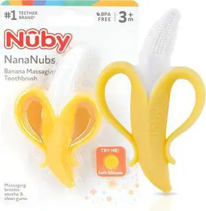 Nananubs Banana Massaging Teether | Yellow Nananubs Banana Massaging Teether | Yellow