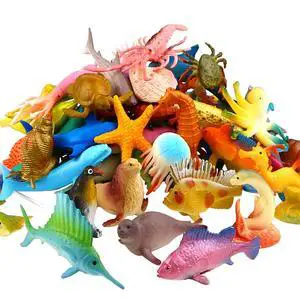 52 Pack Ocean Animal Toys for Kids, Assorted Mini Sea Creature Figures | Realistic Vinyl Plastic Sea Life Figures, Water Tables, Sensory Bins, School Project, Under the Sea Party Favors, Cake Topper 52 Pack Ocean Animal Toys for Kids, Assorted Mini Sea Creature Figures | Realistic Vinyl Plastic Sea Life Figures, Water Tables, Sensory Bins, School Project, Under the Sea Party Favors, Cake Topper