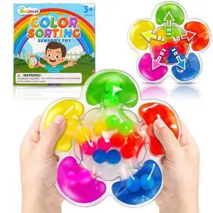 Color Sorting Sensory Toy for Kids, Toddler Travel Toys Roadtrip Essenstial | Squeeze Toy Quiet Fidget For Classroom, Preschool Learning Activities, Calm Down Corner Supply Autism Toys for Kid Ages Color Sorting Sensory Toy for Kids, Toddler Travel Toys Roadtrip Essenstial | Squeeze Toy Quiet Fidget For Classroom, Preschool Learning Activities, Calm Down Corner Supply Autism Toys for Kid Ages