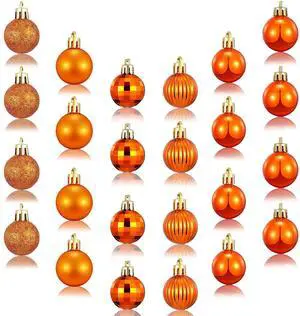 36 Pcs Christmas Ball Ornaments Shatterproof Tree Baubles,Bronze | Hanging Loop Included, 1.18 Inch Diameter, Assorted Textures, Indoor Outdoor Tree Decor, Holiday Party Ornament Set 36 Pcs Christmas Ball Ornaments Shatterproof Tree Baubles,Bronze | Hanging Loop Included, 1.18 Inch Diameter, Assorted Textures, Indoor Outdoor Tree Decor, Holiday Party Ornament Set