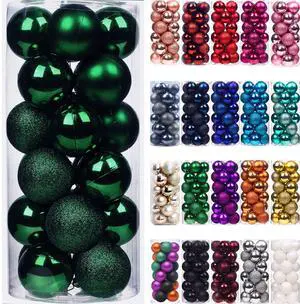 Mini Christmas Balls Ornaments, Dark Green, 1.2 Inch, 24Pcs | Small Shatterproof, For Xmas Tree, Holiday Wedding Party Decoration Mini Christmas Balls Ornaments, Dark Green, 1.2 Inch, 24Pcs | Small Shatterproof, For Xmas Tree, Holiday Wedding Party Decoration