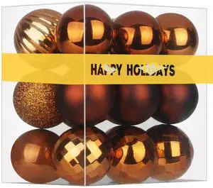 Bronze 1.6" Small Christmas Balls Christmas Tree Decoration Ornaments Shatterproof Hanging Balls for Birthday Halloween Holiday Wedding Decorations Set of 18pcs Bronze 1.6" Small Christmas Balls Christmas Tree Decoration Ornaments Shatterproof Hanging Balls for Birthday Halloween Holiday Wedding Decorations Set of 18pcs