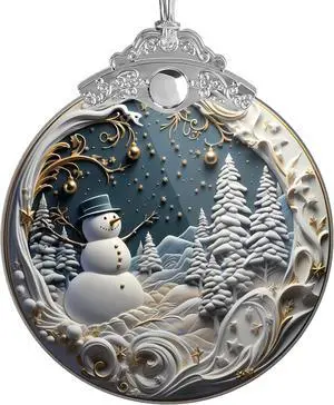 Christmas Ornaments 2025, Snowman, Unique Christmast Ornaments 4 Inch Acrylic Ornament Art, Holiday Decoration, Car Interiors Decors, Christmas Decorations Christmas Ornaments 2025, Snowman, Unique Christmast Ornaments 4 Inch Acrylic Ornament Art, Holiday Decoration, Car Interiors Decors, Christmas Decorations
