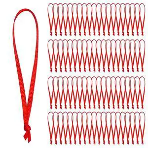 100 Pcs Christmas Ornament Ribbon Hangers, Thin Hand Tied Ornament Ribbon Loops 100 Pcs Christmas Ornament Ribbon Hangers, Thin Hand Tied Ornament Ribbon Loops
