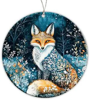 Fox Christmas Ornament 2026, Dated Christmas Ornament 2026, Fantasy Botanical Fox Ornament, Unique Winter Holiday Decoration, Nature Inspired Gifts for Women, Forest Creature Ornament Fox Christmas Ornament 2026, Dated Christmas Ornament 2026, Fantasy Botanical Fox Ornament, Unique Winter Holiday Decoration, Nature Inspired Gifts for Women, Forest Creature Ornament