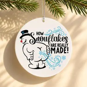 Christmas Ornaments 2026, Snowman Ornament, Funny Christmas Ornaments | Funny Ornament for Adults, Hilarious Holiday Decoration for Friends, Gag Gift Idea, Unique Winter Humor Decor, How snowflakes Christmas Ornaments 2026, Snowman Ornament, Funny Christmas Ornaments | Funny Ornament for Adults, Hilarious Holiday Decoration for Friends, Gag Gift Idea, Unique Winter Humor Decor, How snowflakes