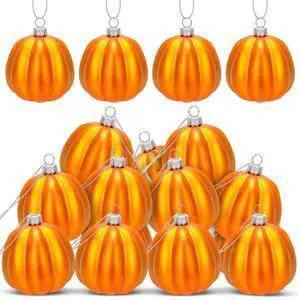 12 Pcs Orange Pumpkin Ornaments, Fall Mini Pumpkins Hanging Ball | Pumpkin Small Tree Decorations, Thanksgiving Harvest Home Halloween Party 12 Pcs Orange Pumpkin Ornaments, Fall Mini Pumpkins Hanging Ball | Pumpkin Small Tree Decorations, Thanksgiving Harvest Home Halloween Party
