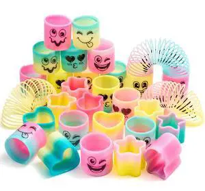 30 Pcs Spring Rainbow Party Favor, Mini Plastic Coil Spring Toy, Fidget Stress Coil Mini Springs Bulk Toys for Carnival Prize Birthday, Classroom Goodie Bag Stuffers 30 Pcs Spring Rainbow Party Favor, Mini Plastic Coil Spring Toy, Fidget Stress Coil Mini Springs Bulk Toys for Carnival Prize Birthday, Classroom Goodie Bag Stuffers