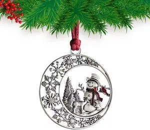 Christmas Ornaments 2026 Snowman Xmas Keepsake Metal Tree Hanging Craft Christmas Ornaments 2026 Snowman Xmas Keepsake Metal Tree Hanging Craft