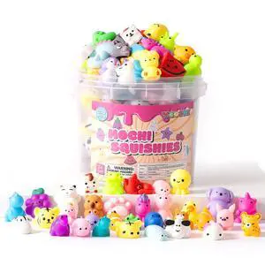 25 Pack Squishy Toys, Mochi Squishy Animals for Kids, Kawaii Slow Rising Squishies, Cute Sensory Fidget Toys for Kids, Party Favors, Treasure Box Prizes, Classroom Prizes in Storage Bucket 25 Pack Squishy Toys, Mochi Squishy Animals for Kids, Kawaii Slow Rising Squishies, Cute Sensory Fidget Toys for Kids, Party Favors, Treasure Box Prizes, Classroom Prizes in Storage Bucket