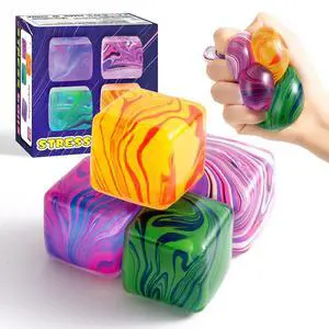4 Pack Squishy Fidget Toys Stress Cube Bulk, Squishies Slow Rising Stress Balls for Adults Kids, Sensory Fidget Toys for Anxiety Relief, Small Squishy Toys for Classroom Prizes Party Favors 4 Pack Squishy Fidget Toys Stress Cube Bulk, Squishies Slow Rising Stress Balls for Adults Kids, Sensory Fidget Toys for Anxiety Relief, Small Squishy Toys for Classroom Prizes Party Favors