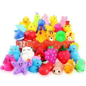 Squishies, 32 Pack Mochi Squishy Toys - Kawaii Cat Squishys Slow Rising Animals - Party Favors, Goodie Bag, Birthday Gifts, Mini Squishies Stress Reliever Toy Squishies, 32 Pack Mochi Squishy Toys - Kawaii Cat Squishys Slow Rising Animals - Party Favors, Goodie Bag, Birthday Gifts, Mini Squishies Stress Reliever Toy