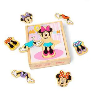 Disney Minnie Mouse Dress-Up Puzzle, 18 Pieces Mix and Match Outfits, Sorting & Matching Toy with Storage Case, Educational Puzzle for Toddlers Ages 3+ Disney Minnie Mouse Dress-Up Puzzle, 18 Pieces Mix and Match Outfits, Sorting & Matching Toy with Storage Case, Educational Puzzle for Toddlers Ages 3+