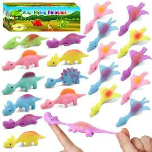 20 Pcs Slingshot Dinosaur Finger Toys, Dinosaur Party Favors for Kids | Flying Sticky Rubber Dino Fidget Toys, Treasure Box Toys Classroom Prizes, Pinata Stuffers, Funny Gag Gifts for Boys Girls 20 Pcs Slingshot Dinosaur Finger Toys, Dinosaur Party Favors for Kids | Flying Sticky Rubber Dino Fidget Toys, Treasure Box Toys Classroom Prizes, Pinata Stuffers, Funny Gag Gifts for Boys Girls
