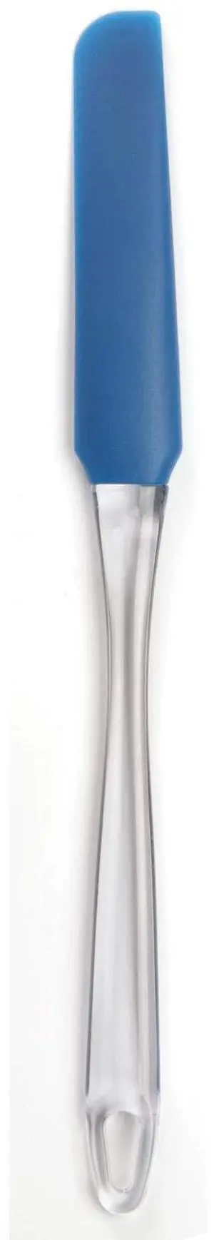 Silicone Jar/Icing Spatula, Blue, 10.5in/26.5cm, As Shown Silicone Jar/Icing Spatula, Blue, 10.5in/26.5cm, As Shown