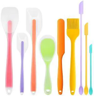 9Pcs Spatulas Silicone Heat Resistant Silicone Spatula Set Small Mini Long Jar Spatulas for Nonstick Cookware, Rubber Silicone Spoon Spatula Set for Baking Mixing Cooking Kitchen Utensils Set 9Pcs Spatulas Silicone Heat Resistant Silicone Spatula Set Small Mini Long Jar Spatulas for Nonstick Cookware, Rubber Silicone Spoon Spatula Set for Baking Mixing Cooking Kitchen Utensils Set