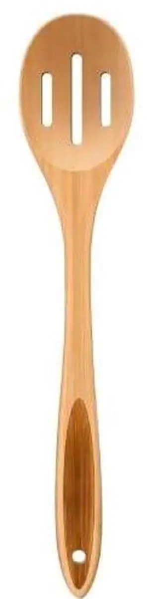 Slotted Cooking Spoon, 12.5" Large Bamboo Serving Spoons for Mixing Stirring draining, Wood Slotted Spoon for Nonstick Kitchen Utensils Tableware Wooden Scoop Spoon. Slotted Cooking Spoon, 12.5" Large Bamboo Serving Spoons for Mixing Stirring draining, Wood Slotted Spoon for Nonstick Kitchen Utensils Tableware Wooden Scoop Spoon.