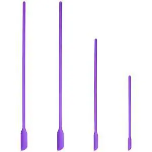 4pcs Mini Silicone Spatula Set, 3 Size Makeup Spatula Small Rubber Spatula for Thin Jar Skinny Openings Bottles, Tiny Scraper for Kitchen and Cosmetic, Multipurpose Scraping Mixing Tools (Purple) 4pcs Mini Silicone Spatula Set, 3 Size Makeup Spatula Small Rubber Spatula for Thin Jar Skinny Openings Bottles, Tiny Scraper for Kitchen and Cosmetic, Multipurpose Scraping Mixing Tools (Purple)