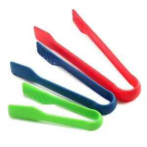 , 10" x 8" x 6", Multi Colored Set of Tongs , 10" x 8" x 6", Multi Colored Set of Tongs