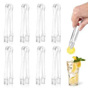 8 PCS Plastic Serving Tongs, 6.3 Inches Disposable Clear Tongs | Kitchen Small Serving Utensil Tongs for Party Catering Buffet Bakery Salad Cookies Candy Fruit Ice, Easy to Use and Clean 8 PCS Plastic Serving Tongs, 6.3 Inches Disposable Clear Tongs | Kitchen Small Serving Utensil Tongs for Party Catering Buffet Bakery Salad Cookies Candy Fruit Ice, Easy to Use and Clean