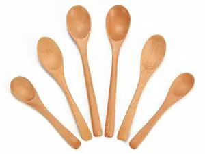 6PCS Small Wooden Spoons for Eating, 3 Sizes Wooden Teaspoons | Beech wood spoon set in 3 sizes (4.9", 5.9", 7.1"), ideal for honey, coffee, tea, jam, spices & soup 6PCS Small Wooden Spoons for Eating, 3 Sizes Wooden Teaspoons | Beech wood spoon set in 3 sizes (4.9", 5.9", 7.1"), ideal for honey, coffee, tea, jam, spices & soup