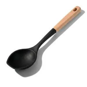 Large Cooking Spoons. 12.5" Heat Resistant Silicone Serving Spoon, Nonstick Kitchen Utensils Wooden Handle Rubber Spoon for Mixing, Stiring,Baking,Scooping and Scraping. Large Cooking Spoons. 12.5" Heat Resistant Silicone Serving Spoon, Nonstick Kitchen Utensils Wooden Handle Rubber Spoon for Mixing, Stiring,Baking,Scooping and Scraping.