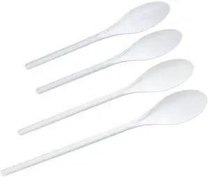 Select Plastic Spoon Set, 10-14.5 inch 4 Piece, White Select Plastic Spoon Set, 10-14.5 inch 4 Piece, White