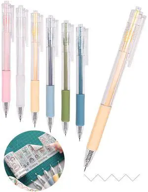 Knife Pen Craft Cutting Tools - Precision Paper Cutter Pen with Refillable Tungsten Steel Cutter Head Refill, 6 PACK Knife Pen Craft Cutting Tools - Precision Paper Cutter Pen with Refillable Tungsten Steel Cutter Head Refill, 6 PACK