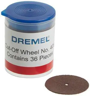 409 Cut-off Wheel, 15/16 " (23.8 mm) diameter, .025 (0.6mm) disc thickness, Cutting Rotary Tool Accessory (36 Pieces) 409 Cut-off Wheel, 15/16 " (23.8 mm) diameter, .025 (0.6mm) disc thickness, Cutting Rotary Tool Accessory (36 Pieces)
