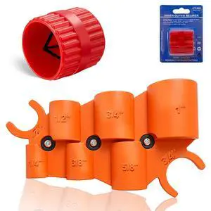 Pipe Deburring Tool Kit, 1/4'' to 1'' Adjustable, Inner/Outer Reamer for PVC, PPR, Brass, CPVC, PE-RT, Aluminum Tubing, Perfect for Precise Chamfering and Smoothing Pipe Deburring Tool Kit, 1/4'' to 1'' Adjustable, Inner/Outer Reamer for PVC, PPR, Brass, CPVC, PE-RT, Aluminum Tubing, Perfect for Precise Chamfering and Smoothing