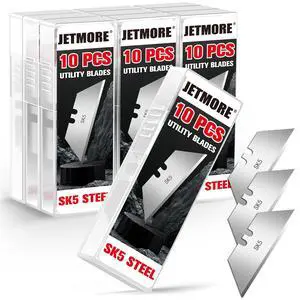 100 Pack Utility Knife Blades, SK5 Box Cutter Blades, Razor Blades | Blades for box cutter use cut cardboard, leather and drywall, Replacement blades suit home repairs, crafts and DIY projects 100 Pack Utility Knife Blades, SK5 Box Cutter Blades, Razor Blades | Blades for box cutter use cut cardboard, leather and drywall, Replacement blades suit home repairs, crafts and DIY projects