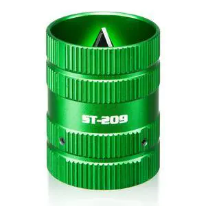 Inner/Outer Pipe Reamer, 1/4 to 1-5/8", Green-4 Blades | Tube Deburring Tool, Deburrs and Chamfers Copper, Brass, Aluminum, PVC, PPR Tubing Inner/Outer Pipe Reamer, 1/4 to 1-5/8", Green-4 Blades | Tube Deburring Tool, Deburrs and Chamfers Copper, Brass, Aluminum, PVC, PPR Tubing