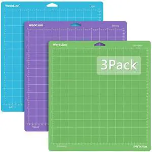 Cutting Mat 12x12 Compatible with Maker/Maker 3/Maker 4/Air 2/Explore 3/4, Variety StickyStandard,Light,Strong) Vinyl Mat(3Pack) Accessories Cutting Mat 12x12 Compatible with Maker/Maker 3/Maker 4/Air 2/Explore 3/4, Variety StickyStandard,Light,Strong) Vinyl Mat(3Pack) Accessories