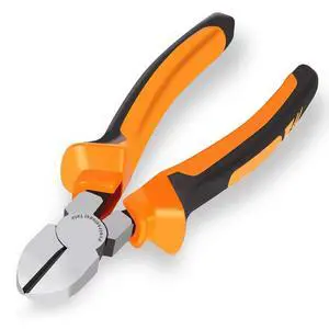 6" Wire Cutters Heavy Duty Diagonal Pliers for Cutting Wires Craft | Side Cutters for Artificial Flowers, Crafting, Chicken Wire, Orange 6" Wire Cutters Heavy Duty Diagonal Pliers for Cutting Wires Craft | Side Cutters for Artificial Flowers, Crafting, Chicken Wire, Orange