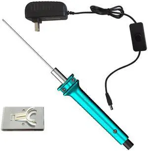 Hot Wire Pen, Electric Hot Wire Cutter Pen 10cm, Styrofoam Cutting Hot Pen Hot Wire Cutting Pen for Amateur DIY Heat Cutting Engraving Pen, Art Making, Foam Carving (blue, 100mm) Hot Wire Pen, Electric Hot Wire Cutter Pen 10cm, Styrofoam Cutting Hot Pen Hot Wire Cutting Pen for Amateur DIY Heat Cutting Engraving Pen, Art Making, Foam Carving (blue, 100mm)