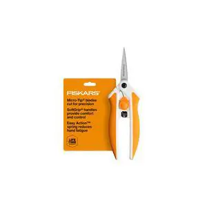 6" Easy Action Micro-Tip Scissors, Sewing, Arts & Crafts Tools | No. 5 Precision Cutting Stainless Steel Blades, SoftGrip Handles for Comfort, Spring-Assisted Handle Reduces Hand Fatigue 6" Easy Action Micro-Tip Scissors, Sewing, Arts & Crafts Tools | No. 5 Precision Cutting Stainless Steel Blades, SoftGrip Handles for Comfort, Spring-Assisted Handle Reduces Hand Fatigue