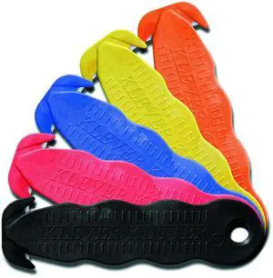 Klever Innovations Cutter Stainless Steel Package Opener, Safety Utility Cutter Assorted Colors 5 pcs, KLEVER - 5/PACK MIX Klever Innovations Cutter Stainless Steel Package Opener, Safety Utility Cutter Assorted Colors 5 pcs, KLEVER - 5/PACK MIX