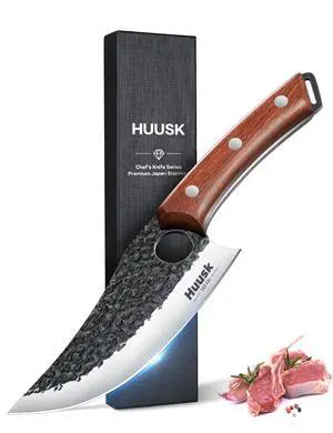 Viking Knife, Japanese Hand Forged Butcher Knife for Meat Cutting | Boning Knives with Ergonomic Wood Handle, High Carbon Steel Japanese Chef Knifes for Camping, BBQ, Gift for Dad Men Viking Knife, Japanese Hand Forged Butcher Knife for Meat Cutting | Boning Knives with Ergonomic Wood Handle, High Carbon Steel Japanese Chef Knifes for Camping, BBQ, Gift for Dad Men