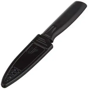 Non-Stick Paring Knife with ABS Sheath, 4 Inch, Black, 1 Pack Non-Stick Paring Knife with ABS Sheath, 4 Inch, Black, 1 Pack