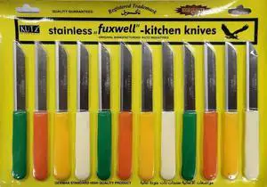 Fuxwell Multi Purpose Kitchen Knife Set, Stainless Steel Blades, Pack of 12 Knives Fuxwell Multi Purpose Kitchen Knife Set, Stainless Steel Blades, Pack of 12 Knives
