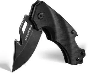 Mini Folding Pocket Knife with G10 Handle, Black | 2.5" Stainless Steel Drop Point Blade, EDC Knife Multifunction Tool with Bottle Opener & Glass Breaker, Pocket Knife for Men Mini Folding Pocket Knife with G10 Handle, Black | 2.5" Stainless Steel Drop Point Blade, EDC Knife Multifunction Tool with Bottle Opener & Glass Breaker, Pocket Knife for Men