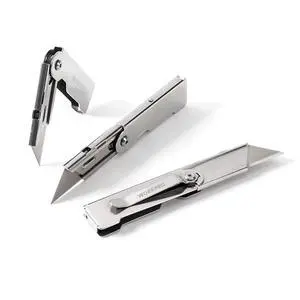 3PCS Quick Change Folding Pocket Utility Knife Set with Belt Clip | Box Cutter with 10 Extra SK5 Blades, Quick-Change Razor Knife, EDC Utility Knife for DIY, Office, Home 3PCS Quick Change Folding Pocket Utility Knife Set with Belt Clip | Box Cutter with 10 Extra SK5 Blades, Quick-Change Razor Knife, EDC Utility Knife for DIY, Office, Home