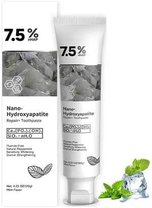 Hydroxyapatite Toothpaste for Advanced Enamel Protection, Gentle and Effective Formula, Fresh Breath, Deep Cleaning Care Toothpaste,Suitable for Sensitive Teeth (1) Hydroxyapatite Toothpaste for Advanced Enamel Protection, Gentle and Effective Formula, Fresh Breath, Deep Cleaning Care Toothpaste,Suitable for Sensitive Teeth (1)