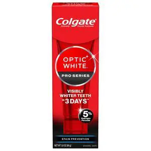 Optic White Pro Series Stain Prevention Hydrogen Peroxide Toothpaste, Teeth Whitening Toothpaste, Effectively Removes Tea, Coffee, and Wine Stains, Enamel-Safe for Daily Use, 3.0 oz Optic White Pro Series Stain Prevention Hydrogen Peroxide Toothpaste, Teeth Whitening Toothpaste, Effectively Removes Tea, Coffee, and Wine Stains, Enamel-Safe for Daily Use, 3.0 oz
